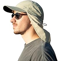 Amazon.com: TOP-EX Mens Summer Baseball Cap with Neck Shade